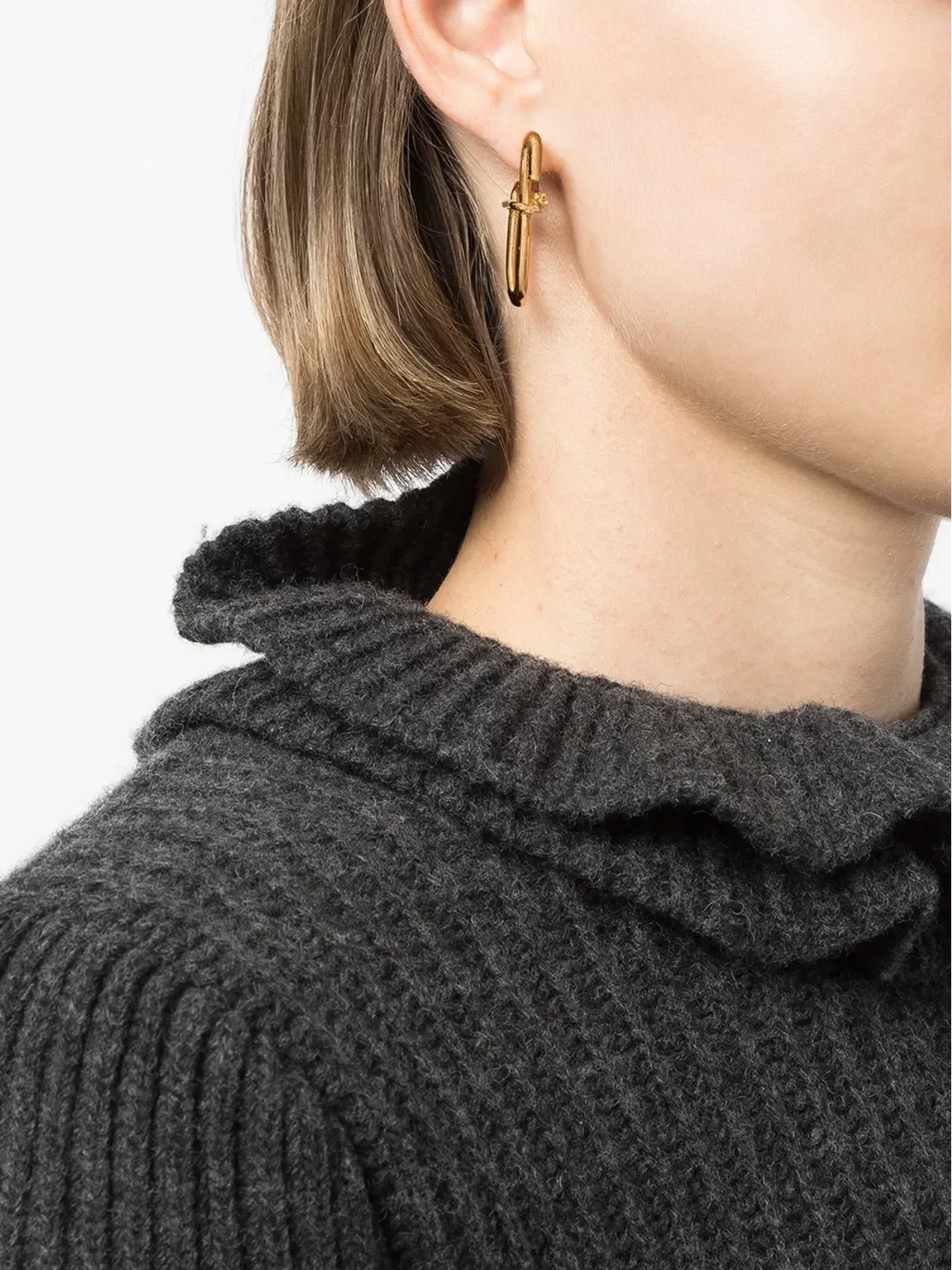 Alighieri sculptural-design butterfly-clasp earrings - 画像2