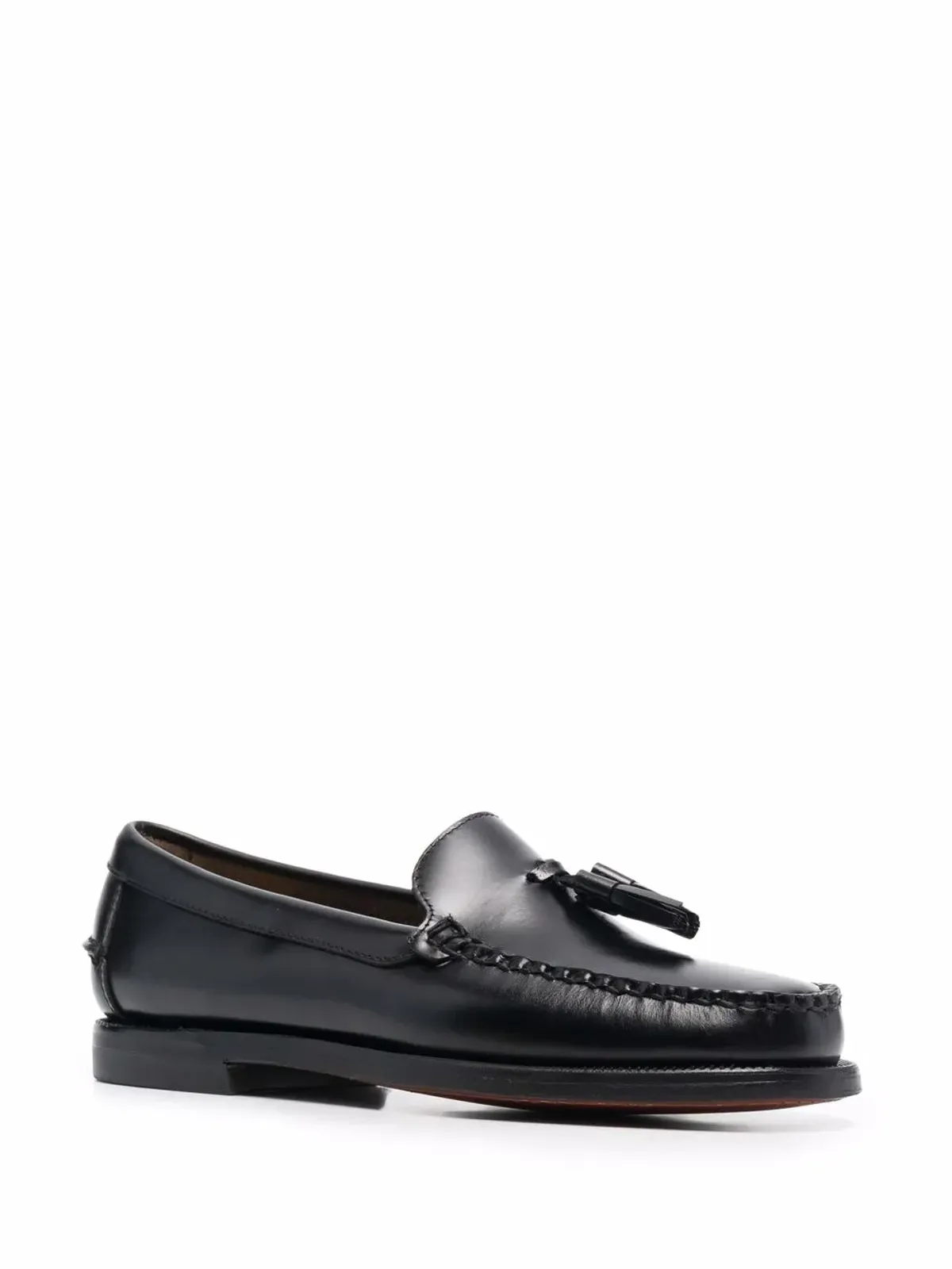 Sebago タッセルディテール レザー ローファー ブラック - 画像2