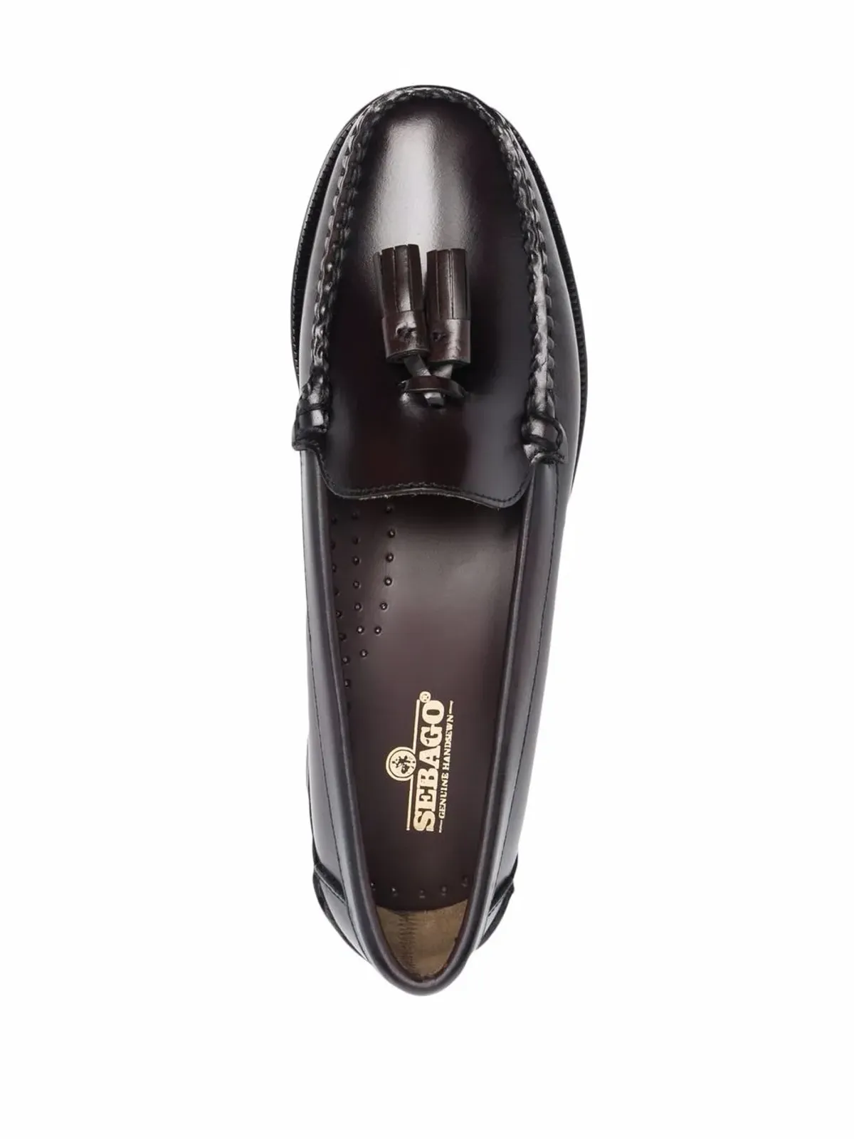 Sebago タッセルディテール レザー ペニーローファー - レッド - 画像4