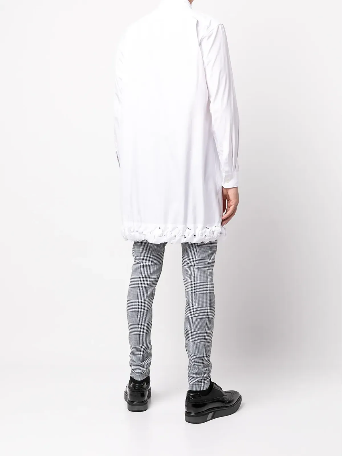 Comme des Garçons Homme Plus コントラストトリム コットンシャツ - ホワイト - 画像4