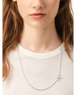 AMI Paris Ami de Coeur チェーンネックレス - シルバー - サムネイル3