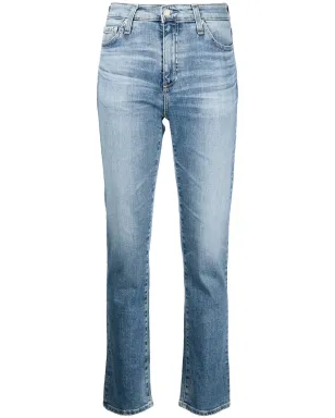AG Jeans Mari high-rise slim-fit jeans - Blue - サムネイル1