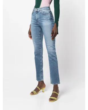 AG Jeans Mari high-rise slim-fit jeans - Blue - サムネイル3