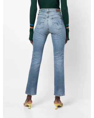 AG Jeans Mari high-rise slim-fit jeans - Blue - サムネイル4