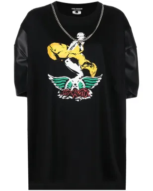 Junya Watanabe グラフィックプリント・コントラストスリーブTシャツ - サムネイル1