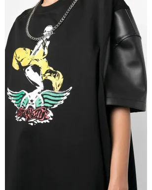 Junya Watanabe グラフィックプリント・コントラストスリーブTシャツ - サムネイル5