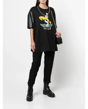 Junya Watanabe グラフィックプリント・コントラストスリーブTシャツ - サムネイル2