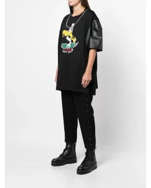Junya Watanabe グラフィックプリント・コントラストスリーブTシャツ - サムネイル3