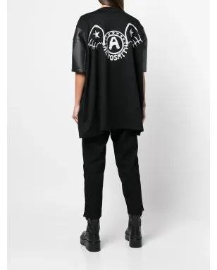 Junya Watanabe グラフィックプリント・コントラストスリーブTシャツ - サムネイル4