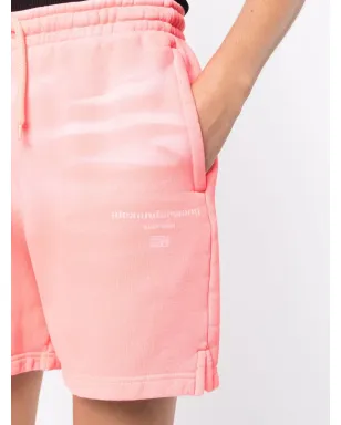 Alexander Wang タイダイ柄 コットン トラックショーツ - Pink - サムネイル5
