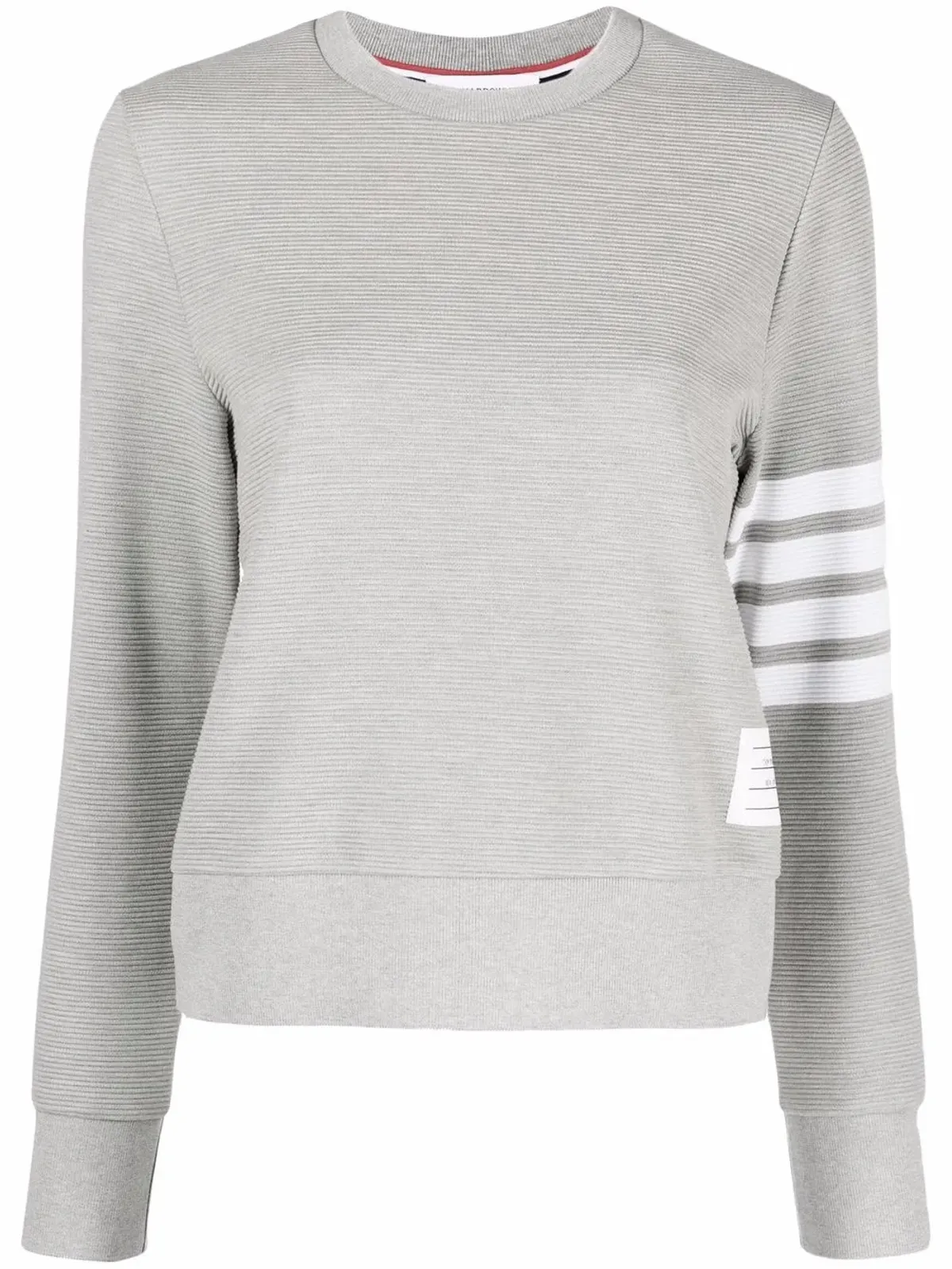 Thom Browne 4-Bar コットンリブ スウェットシャツ - グレー - 画像1