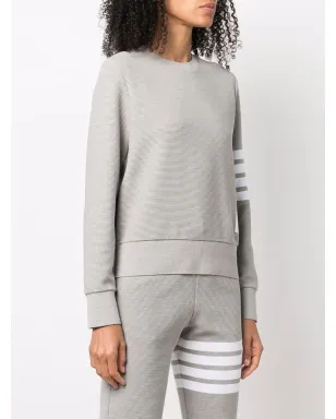 Thom Browne 4-Bar コットンリブ スウェットシャツ - グレー - サムネイル3