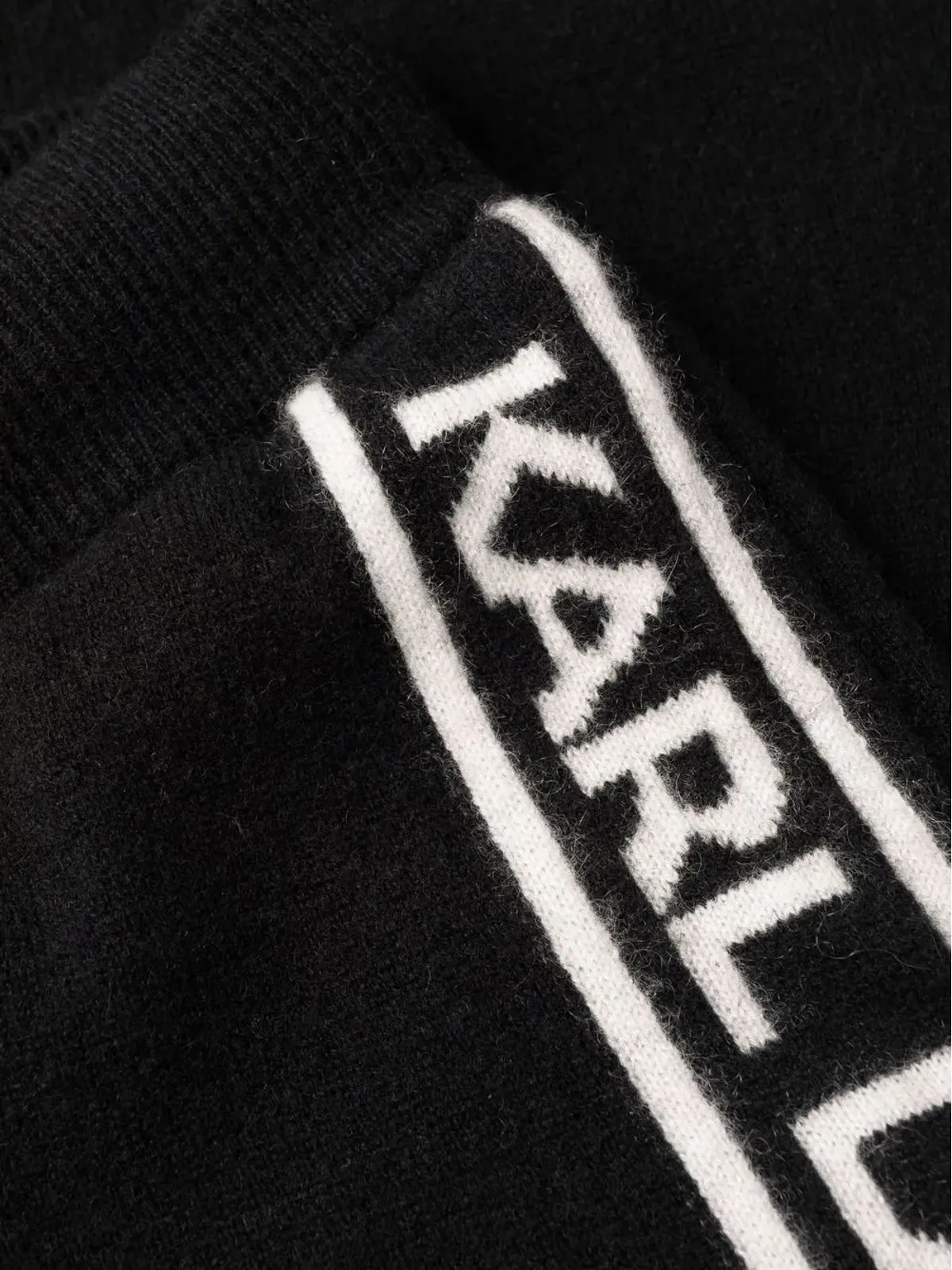 Karl Lagerfeld ロゴ入りカシミアパンツ - 画像3