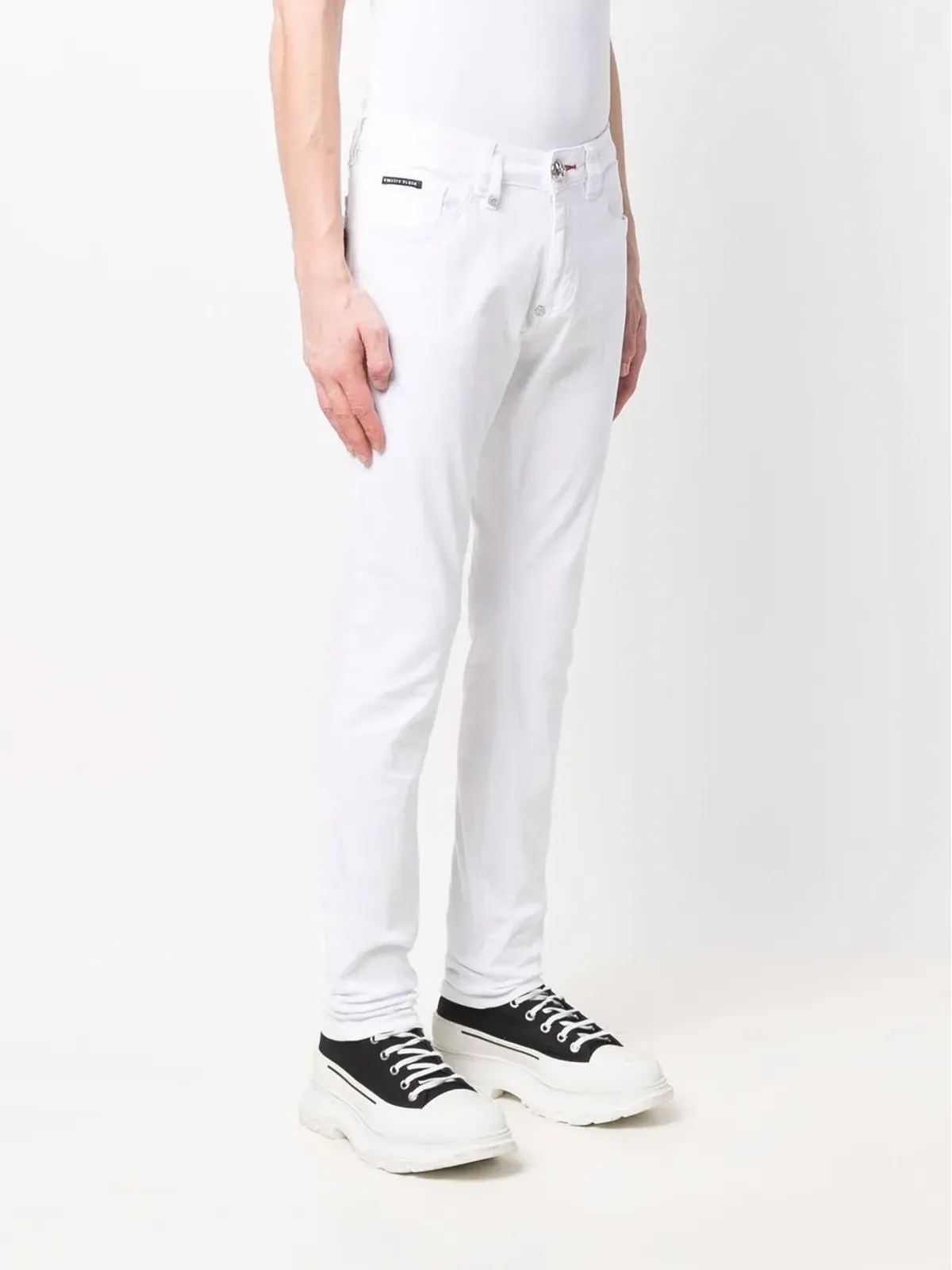 Philipp Plein ロゴ入りスリムフィットジーンズ - 画像3