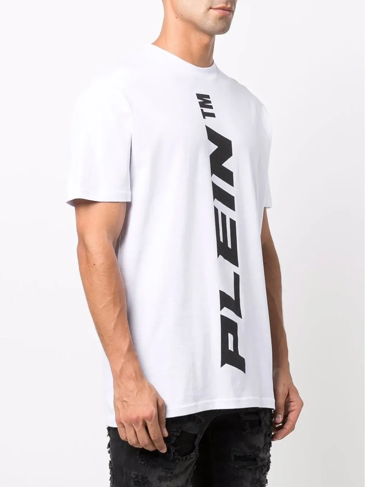 Philipp Plein 縦型ロゴプリントTシャツ - 画像3