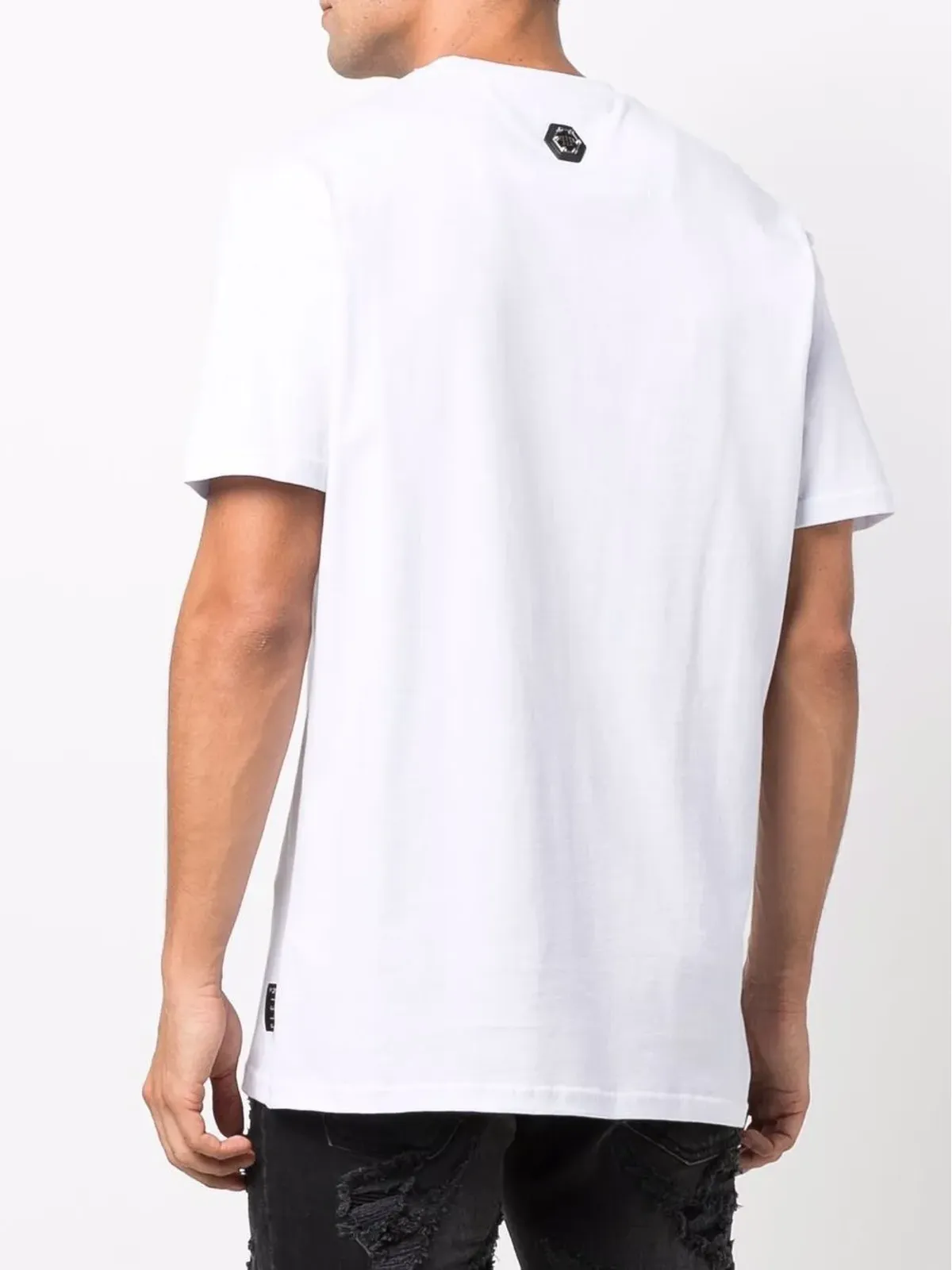 Philipp Plein 縦型ロゴプリントTシャツ - 画像4