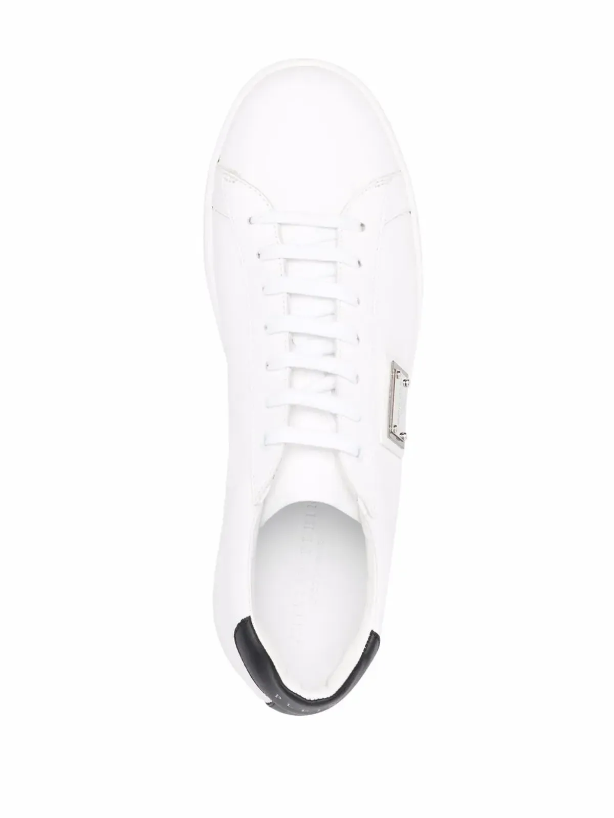 Philipp Plein leather low-top sneakers - White - 画像4