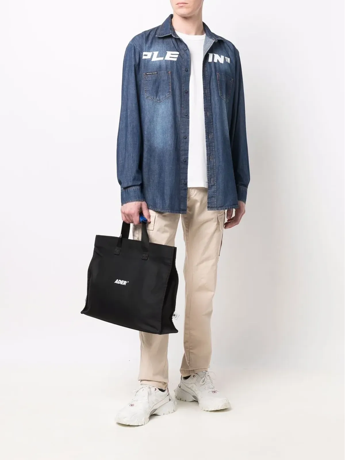 Philipp Plein ロゴデニムシャツ - ブルー - 画像2