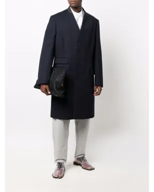 Maison Margiela 襟なしミッド丈コート - サムネイル2