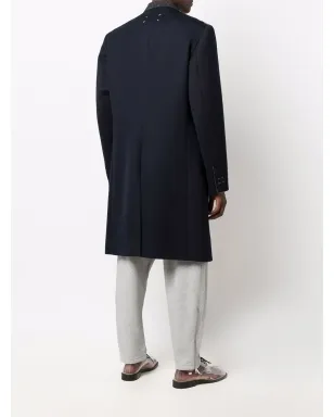 Maison Margiela 襟なしミッド丈コート - サムネイル4