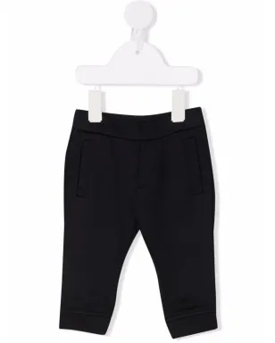 Emporio Armani Kids 刺繍ロゴ トラックパンツ - Blue - サムネイル1