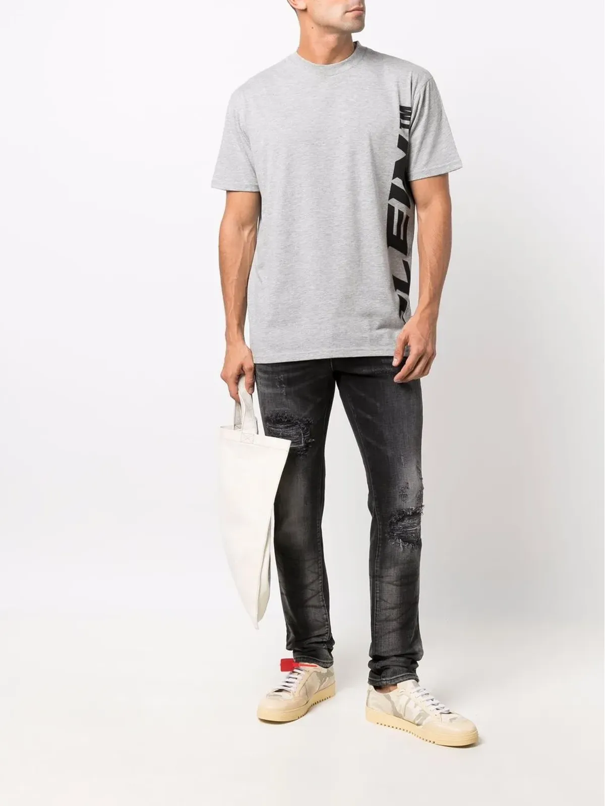 Philipp Plein ロゴプリント半袖Tシャツ - グレー - 画像2