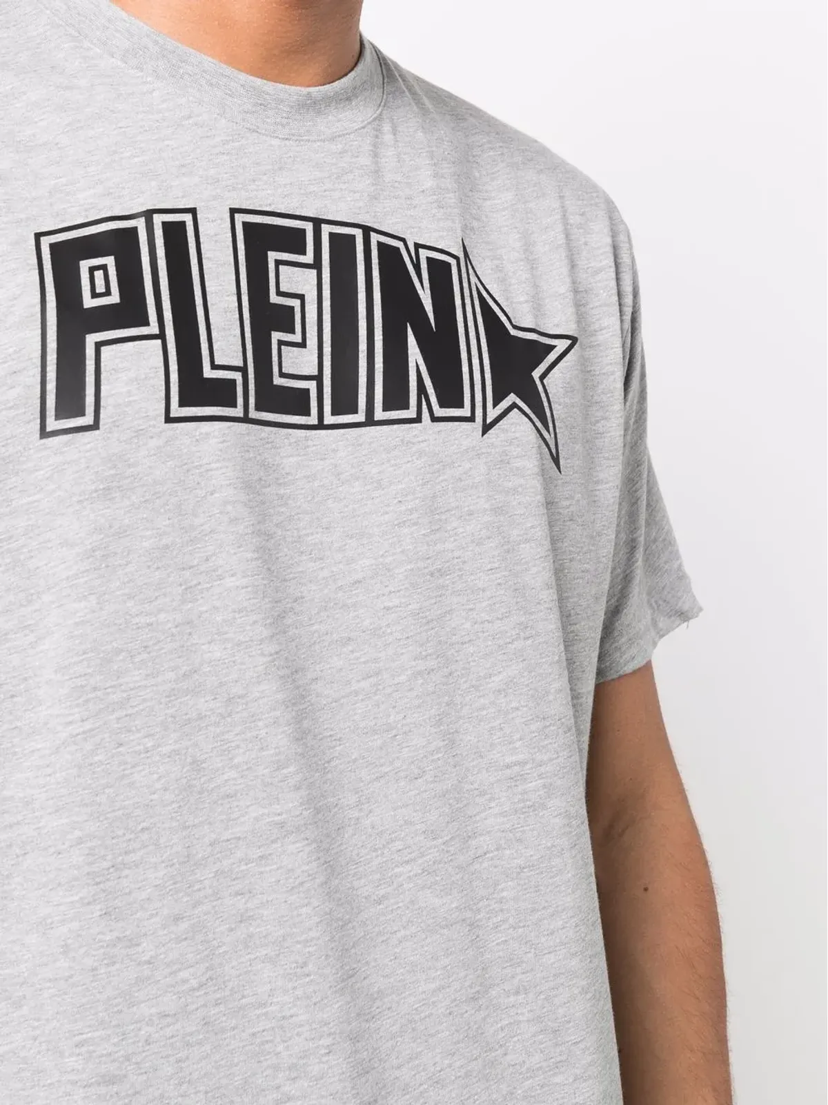 Philipp Plein Plein Star ロゴプリントTシャツ - グレー - 画像5