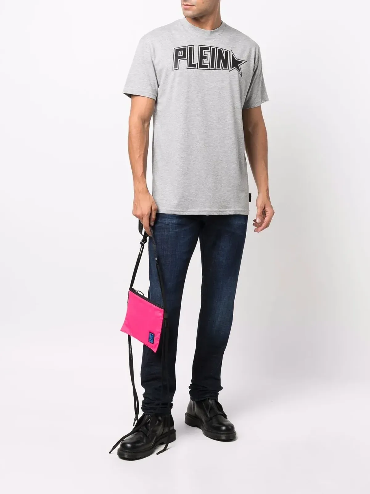 Philipp Plein Plein Star ロゴプリントTシャツ - グレー - 画像2