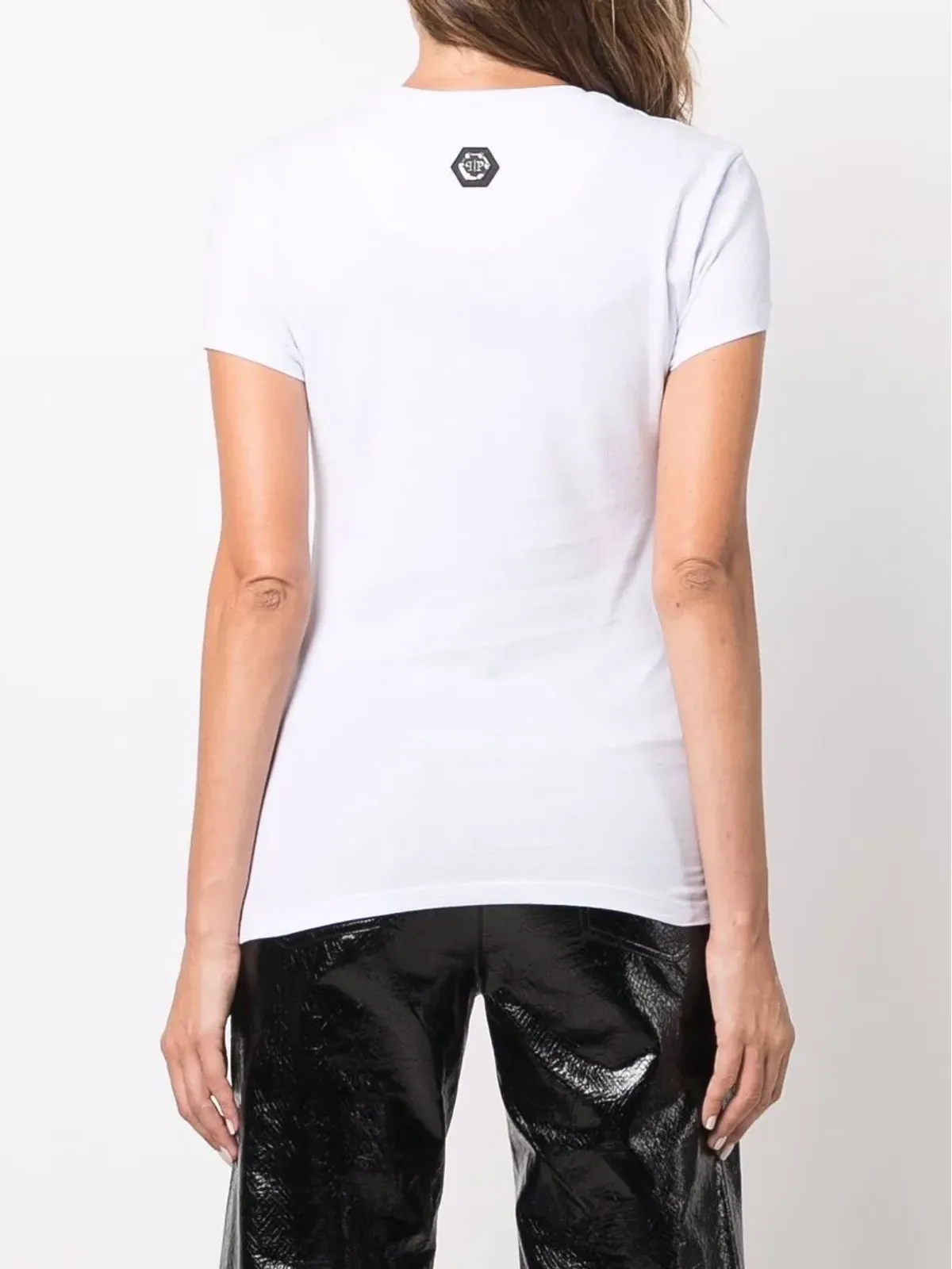 Philipp Plein クリスタル装飾入り I Love Tシャツ - 画像4
