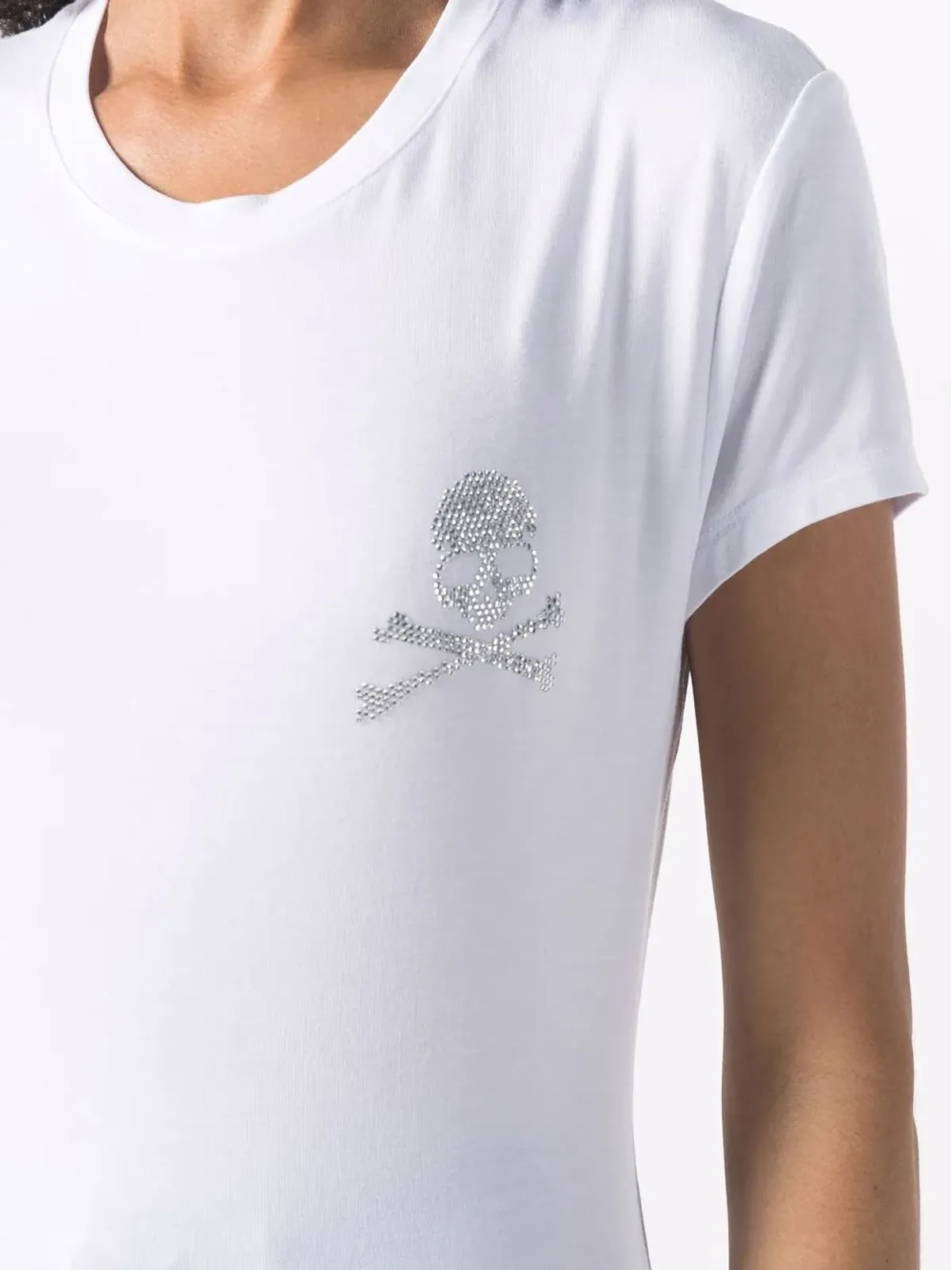 Philipp Plein ラインストーン・スカル Tシャツ - 画像5