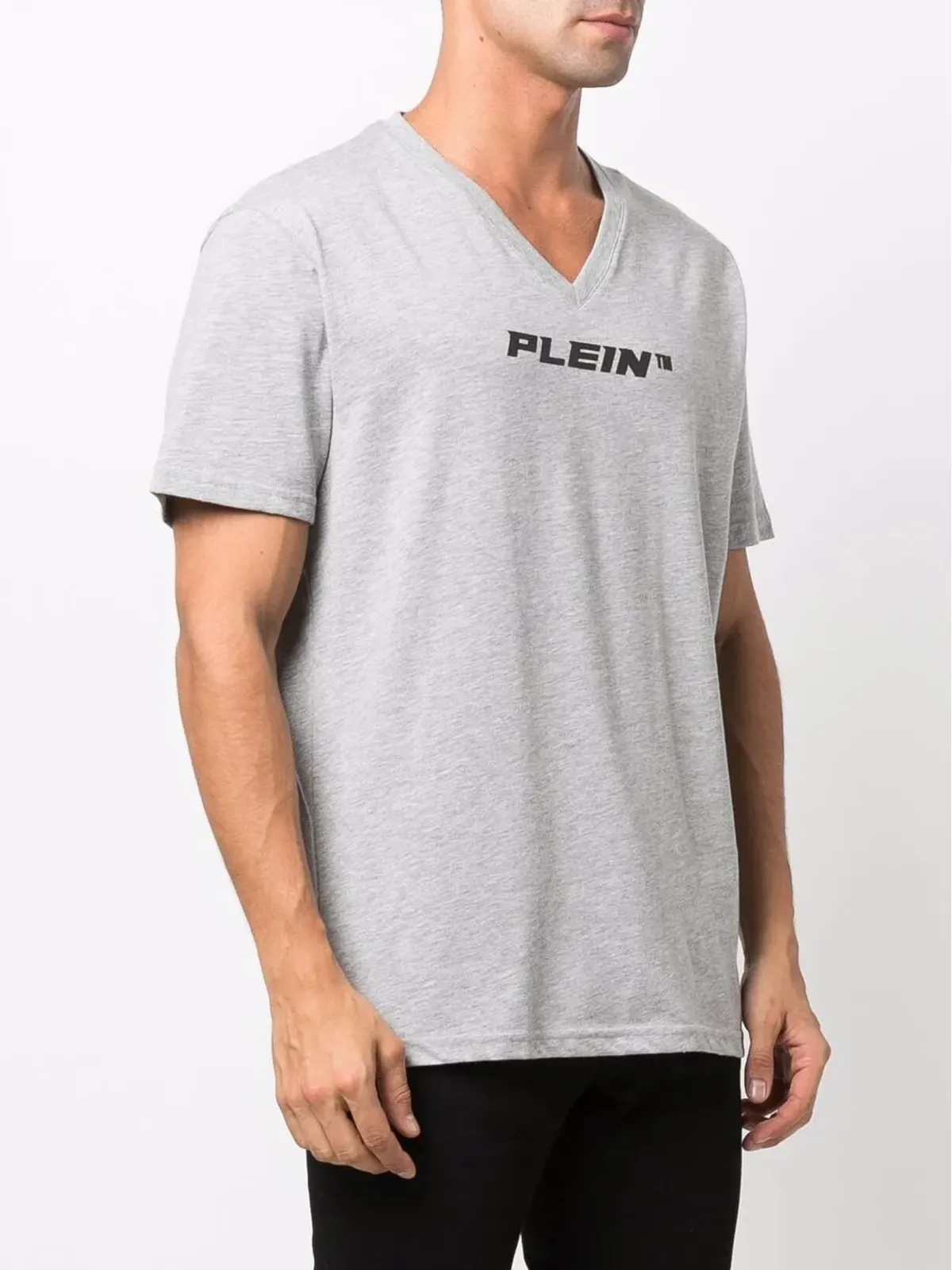 Philipp Plein Vネック ロゴプリント Tシャツ - 画像3
