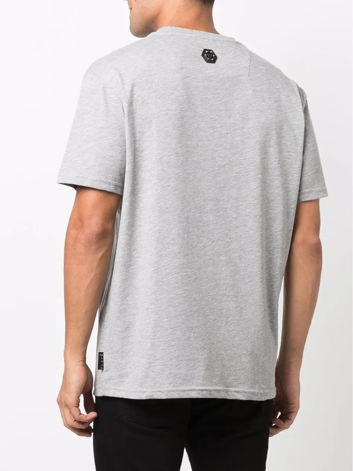 Philipp Plein Vネック ロゴプリント Tシャツ - 画像4