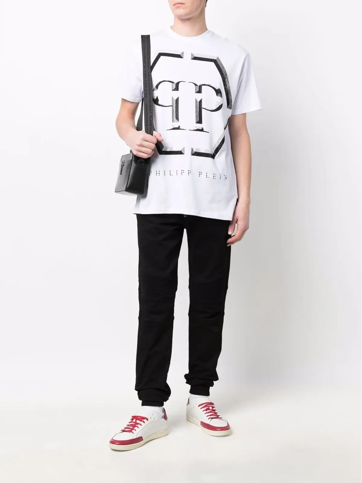 Philipp Plein エンベリッシュドロゴTシャツ - 画像2