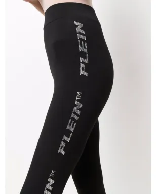 Philipp Plein ロゴスタッズ入りコットンレギンス - サムネイル5