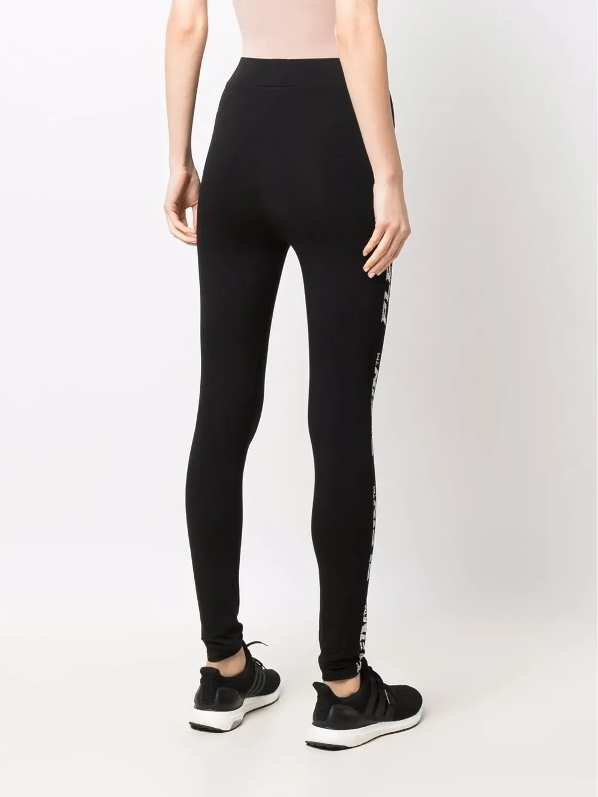 Philipp Plein ロゴスタッズ入りコットンレギンス - 画像4