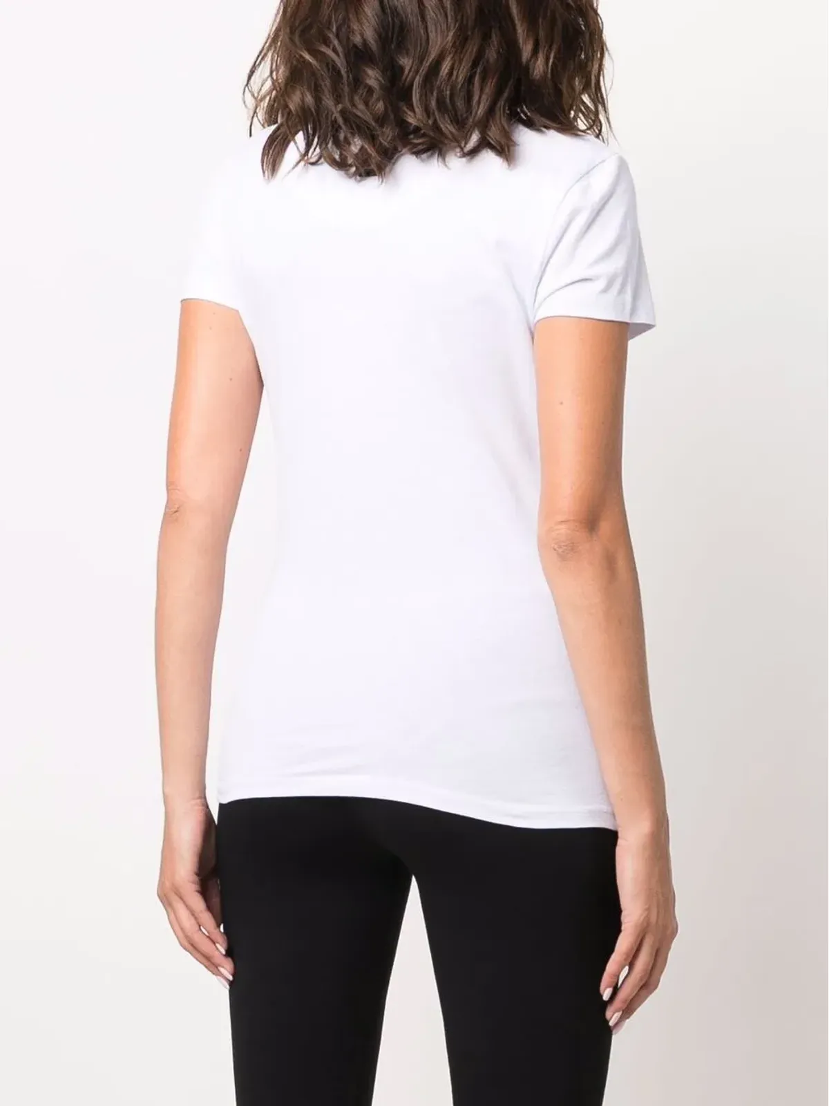 Philipp Plein ラインストーン装飾ロゴTシャツ - 画像4