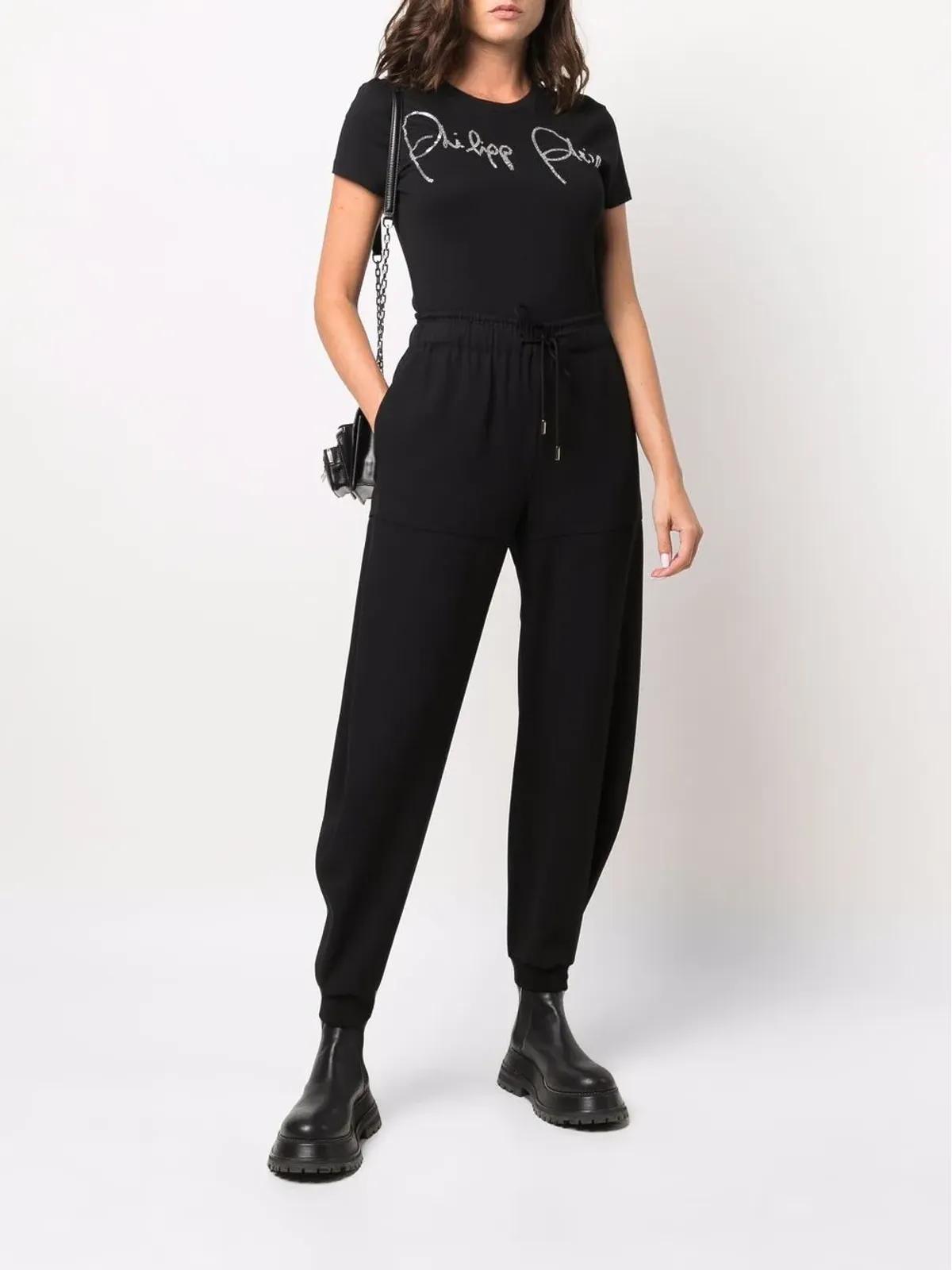 Philipp Plein クリスタル装飾の半袖Tシャツ - 画像2
