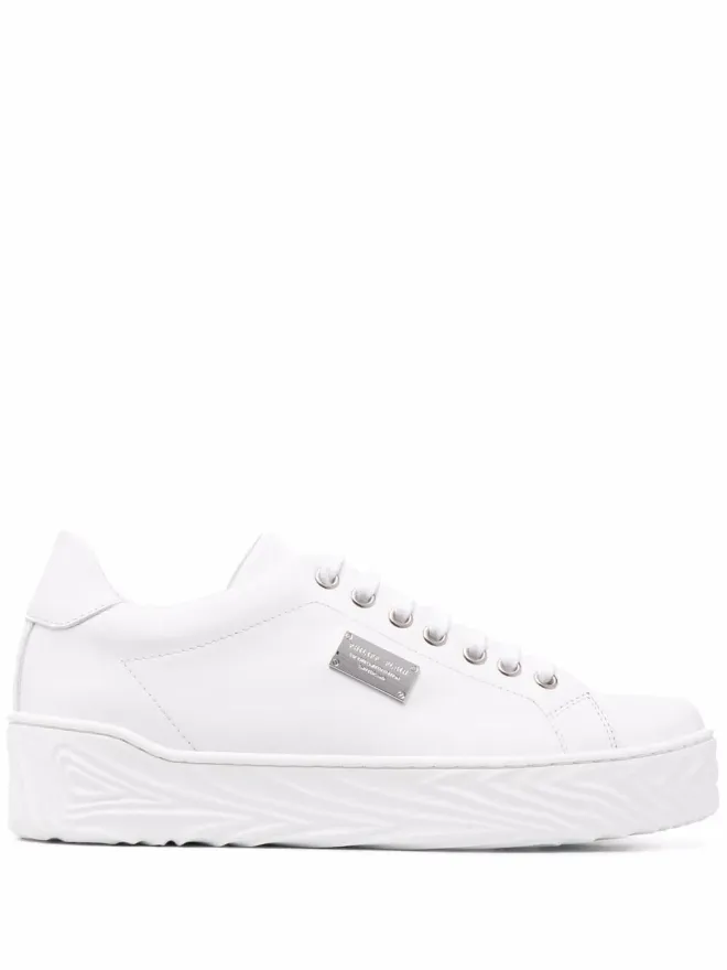 Philipp Plein Philipp Plein ロゴプレート レースアップスニーカーの商品画像