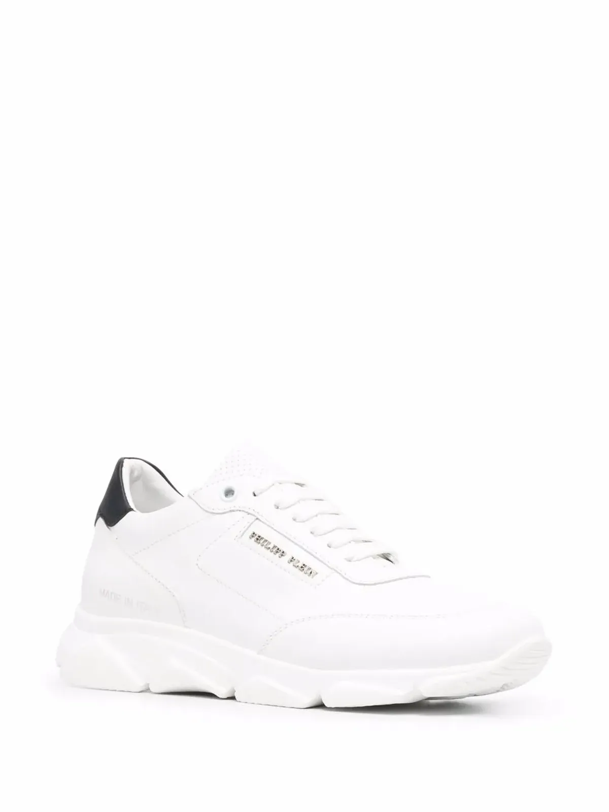 Philipp Plein ロートップ レースアップスニーカー - ホワイト - 画像2