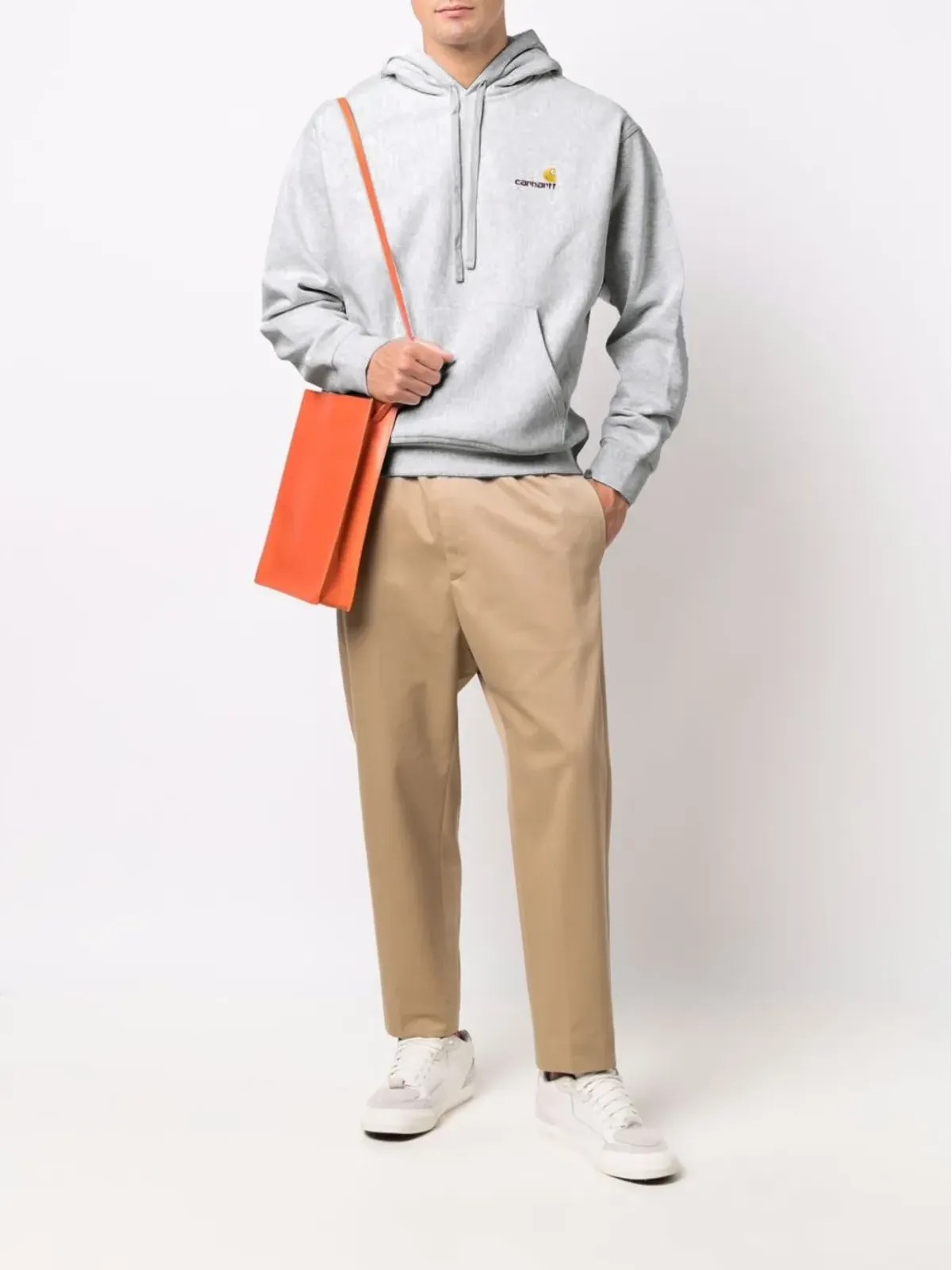 Carhartt WIP ドローストリング カンガルーポケット付きフーディ - 画像2