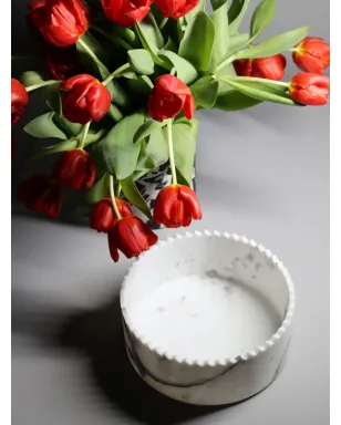 Editions Milano Triangoli Vessel Arabescato Marble Vase - サムネイル3
