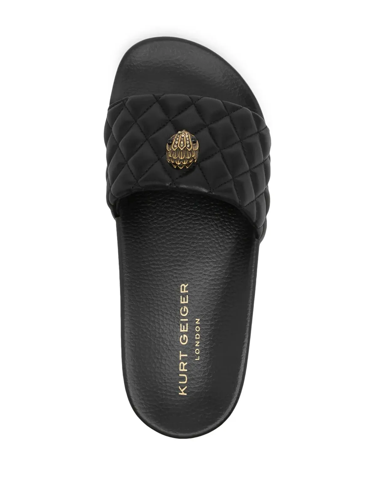 Kurt Geiger London Meena Eagle キルテッドスライド - 画像4