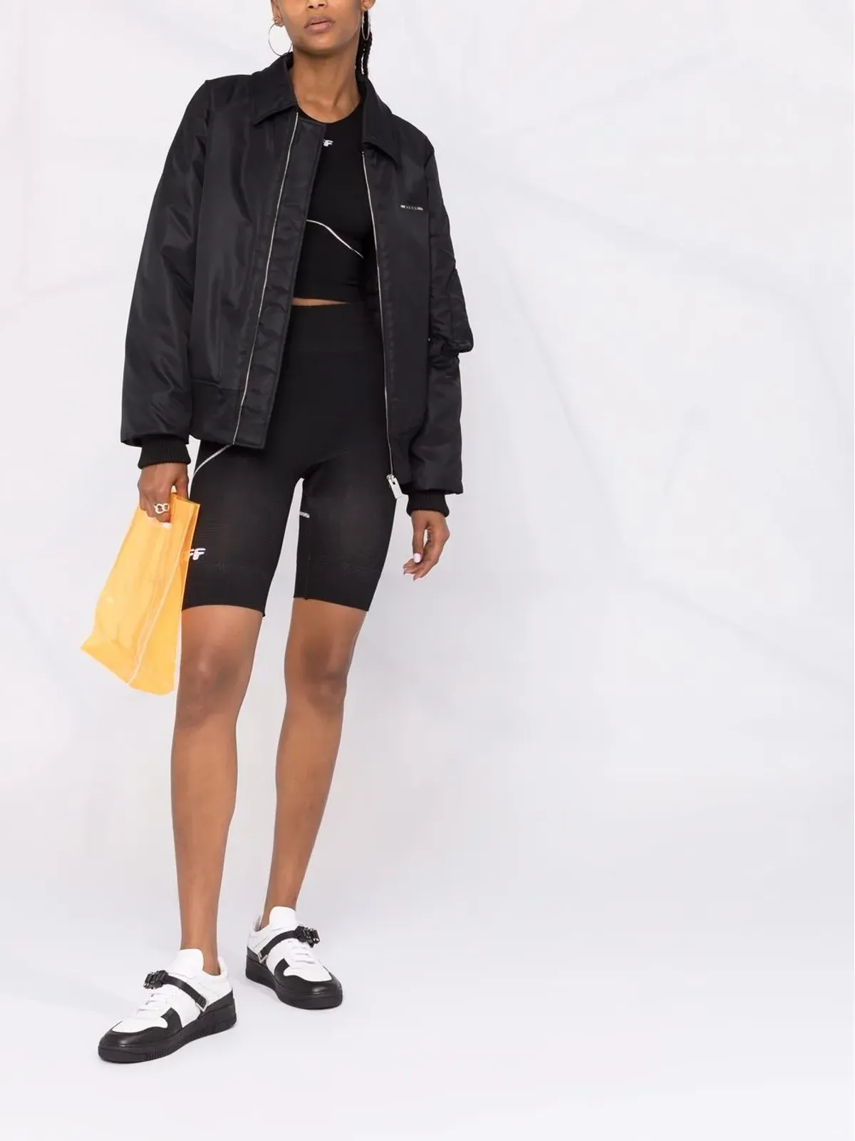 Off-White ロゴプリント サイクリングショーツ - 画像2