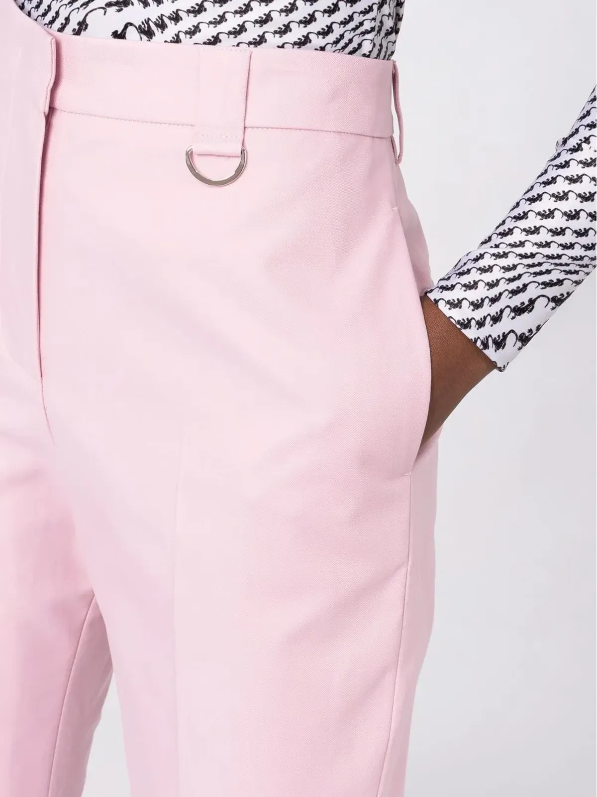 MSGM プレスド・クリース コットン テーラードパンツ - 画像3