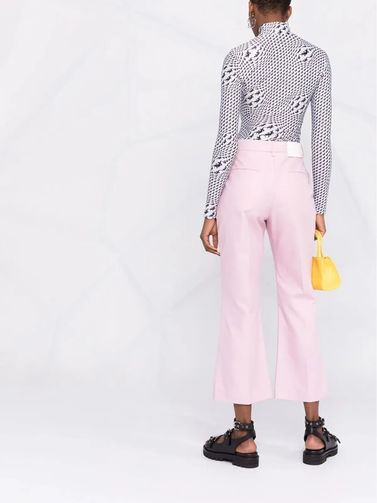 MSGM プレスド・クリース コットン テーラードパンツ - 画像4