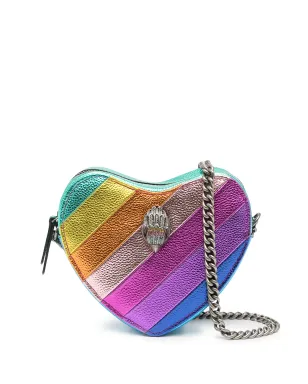 Kurt Geiger London Kensington Heart stripe-print crossbody bag - Multicolour - サムネイル1