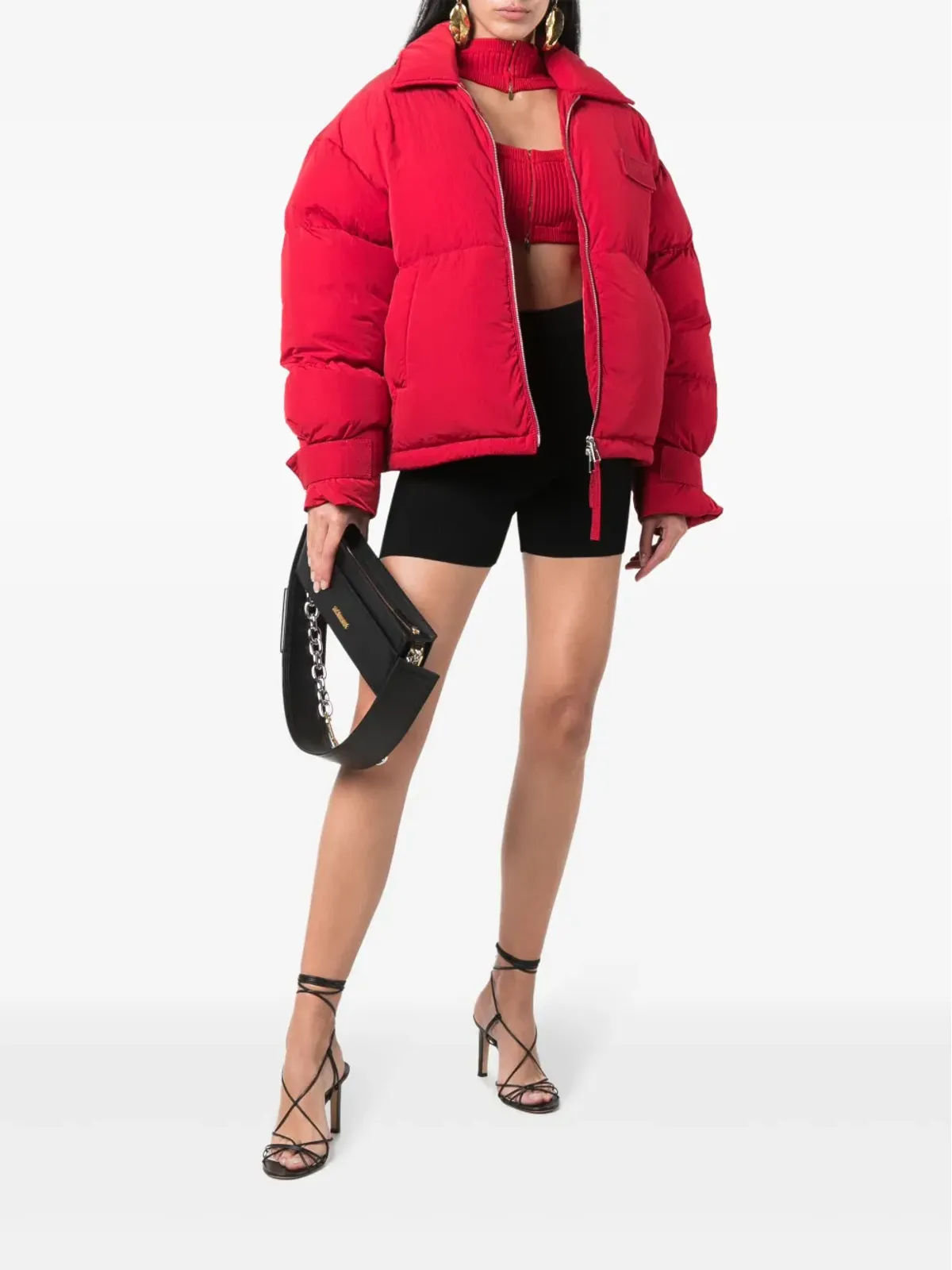 Jacquemus レ・ショート・アランシア リブ編み バイカーショーツ - 画像2