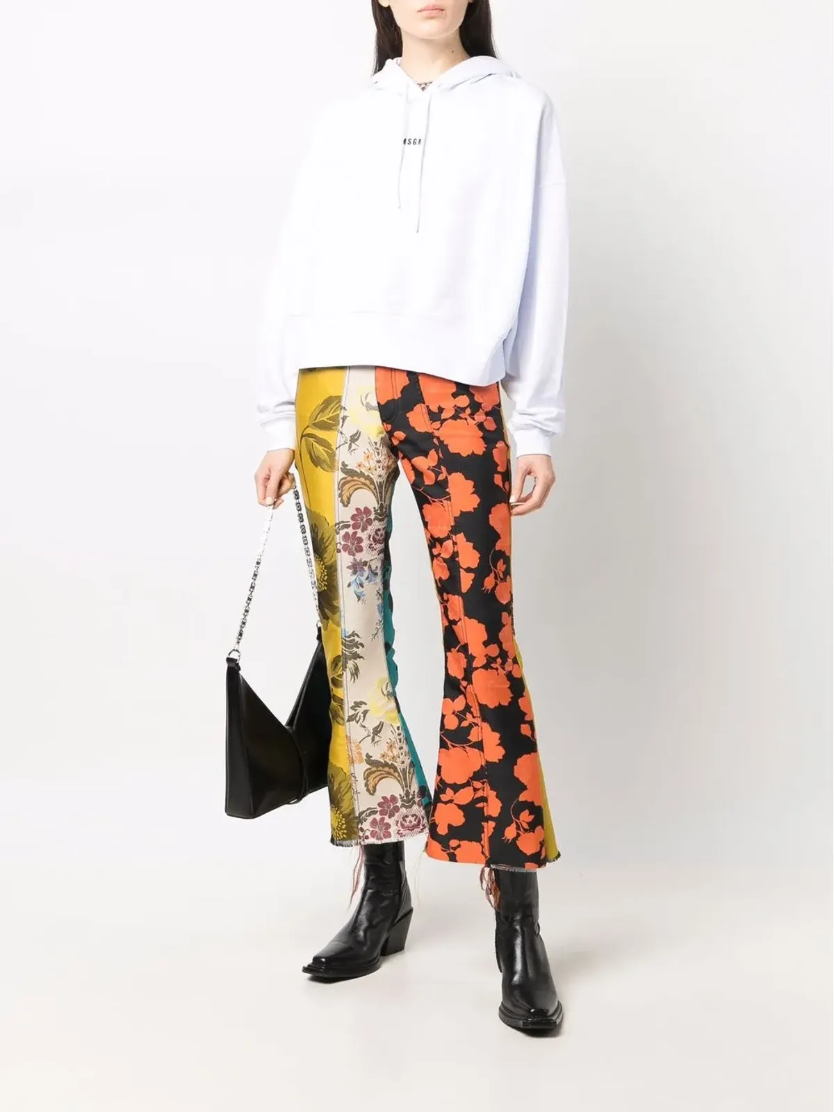 MSGM クロップドロゴフーディー - 画像2