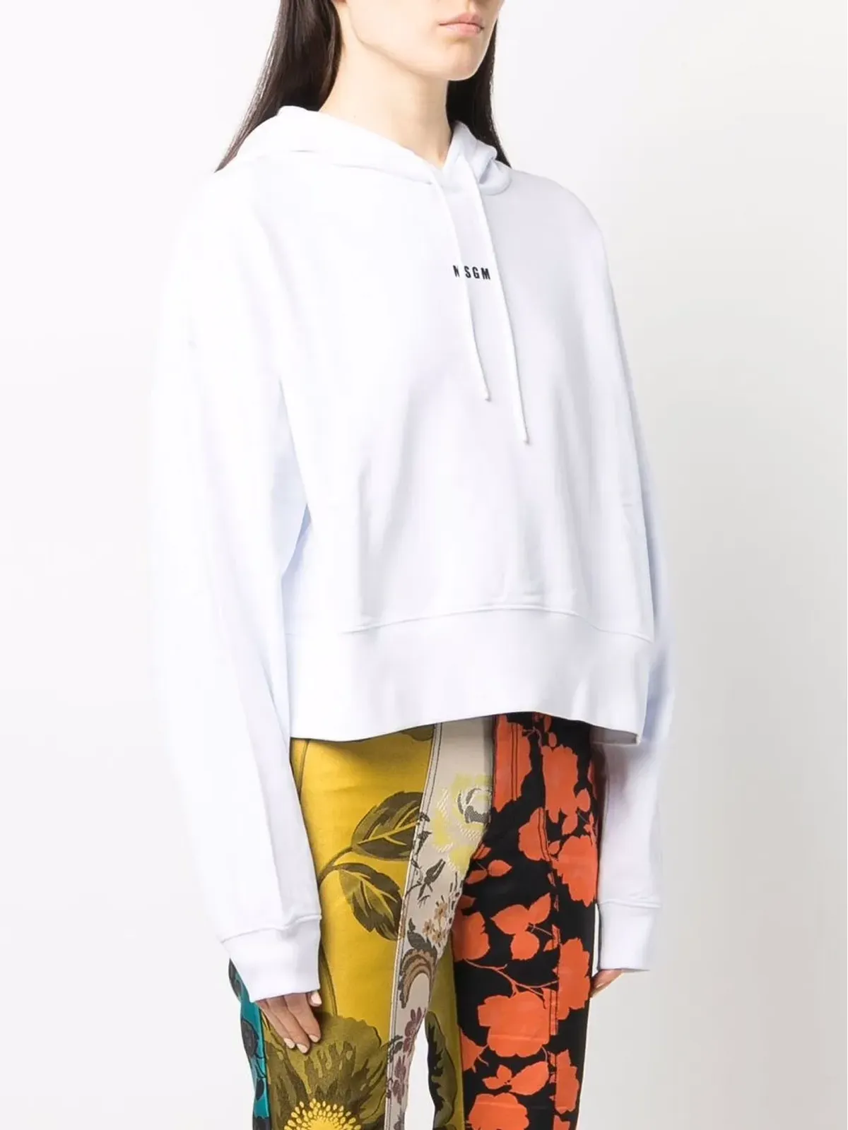 MSGM クロップドロゴフーディー - 画像3