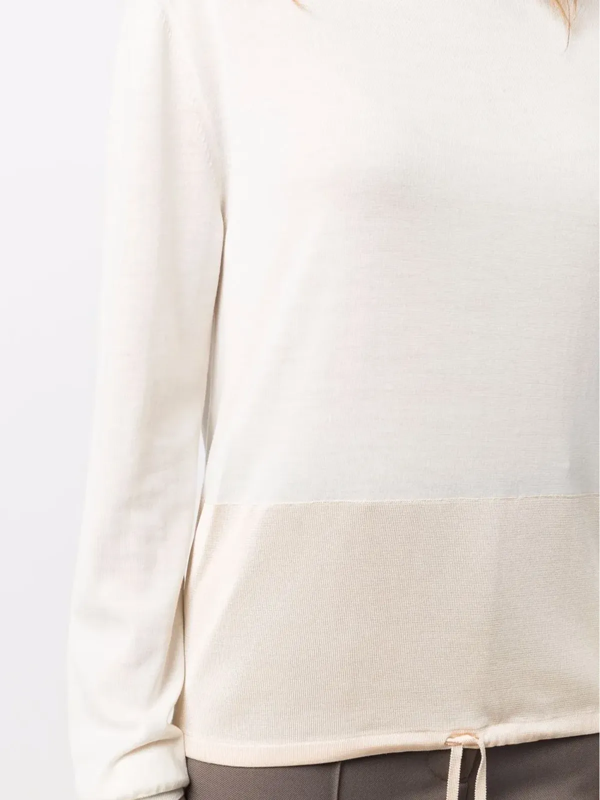 Jil Sander ドローストリング ファインニット ジャンパー - 画像5